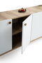 Hanah Home Consola Escandinava H3020 Roble y Blanco 180x77.8x41 cm